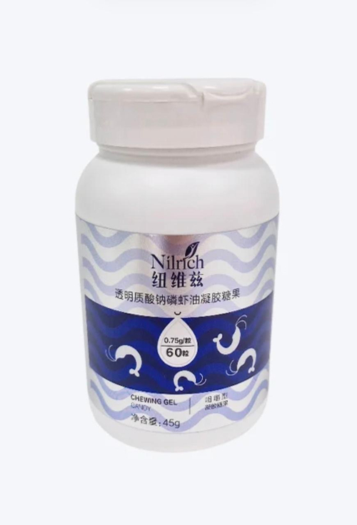 Капсулы с гиалуронатом натрия и маслом антарктического криля Nilrich, 45 г.