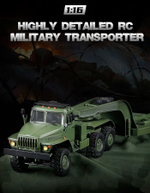 Радиоуправляемая машина WPL Советский военный грузовик трал 1:16 6WD 2.4G - WPLB-36-3