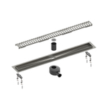 Душевой лоток Drain System 900 DS230109/18 Черное золото, с вставкой «Lines»