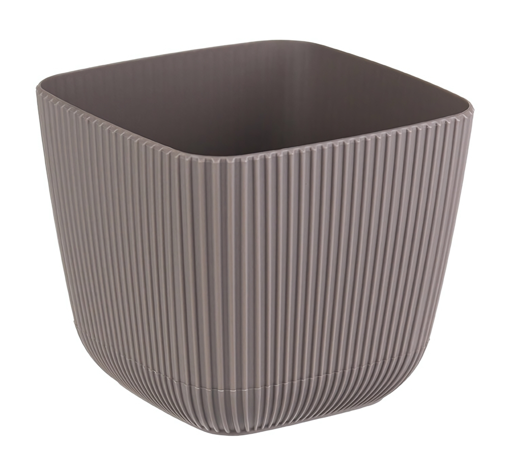 Кашпо ПИКАНТО квадратное 150мм*150мм 1,8 л с пристегнутым поддоном