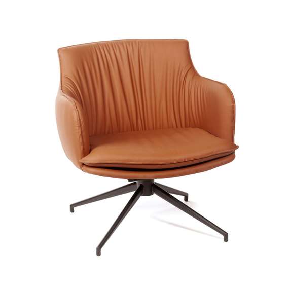 Лаунж кресло Sofia, экокожа терракот