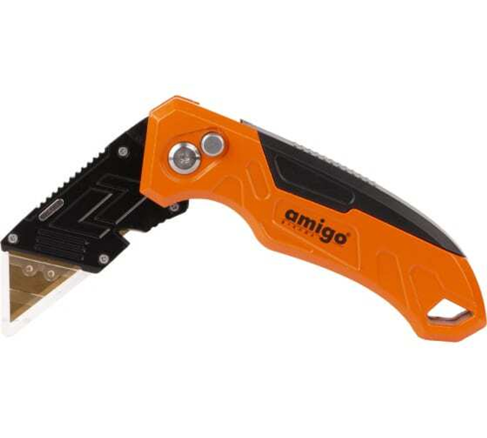 НОЖ СТРОИТЕЛЬНЫЙ AMIGO SK5 С ПОКРЫТИЕМ TIN 77201