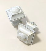 Карниз кованый Верди d25/16 мм двухрядный, цвет белое золото