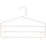 Вешалка для брюк 2шт «ИДЕЯДОМА», цвет молочный, 3 отд, 36*24см (Лейбл Селфи)