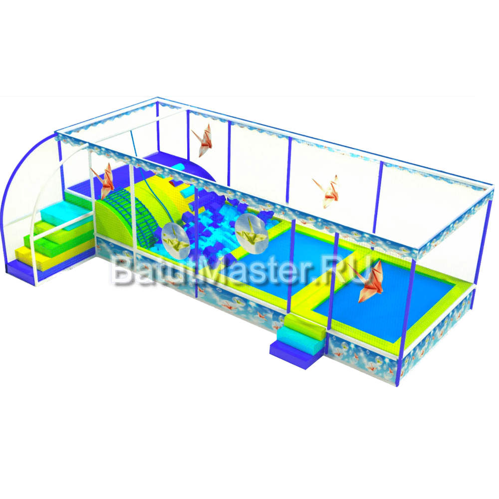 Батутная арена "Журавлики оригами" 8x3,5x3 м