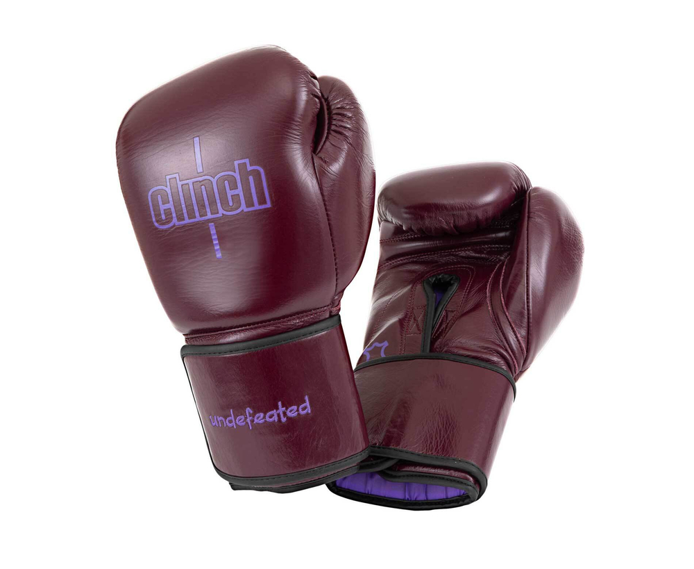 Перчатки боксерские Clinch Undefeated бордовые C161