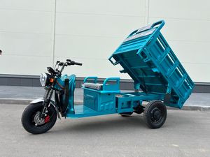 Грузовой электрический трицикл IKINGI CARGO PRO Q05 2000W (60V/45Ah) - Бирюзовый фото №5