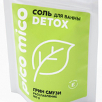 Соль для ванны «PICO MICO-Detox - грин смузи» с витамином Е - 150 гр.