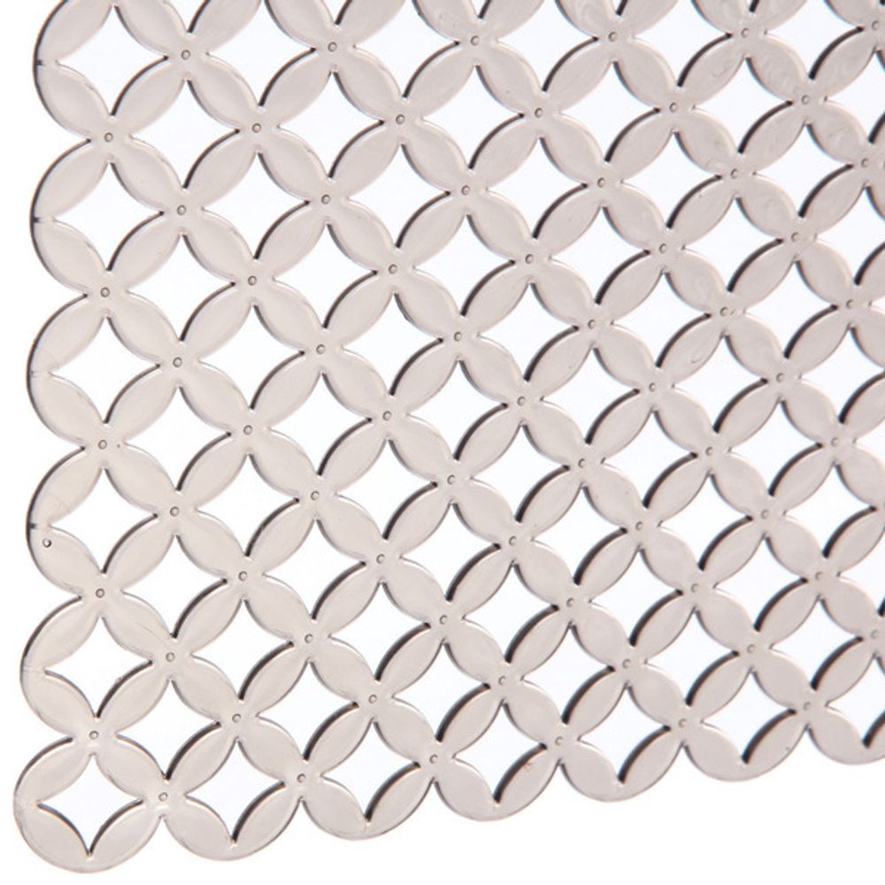 Коврик для раковины «Плетенка» 30*28см коричнвый