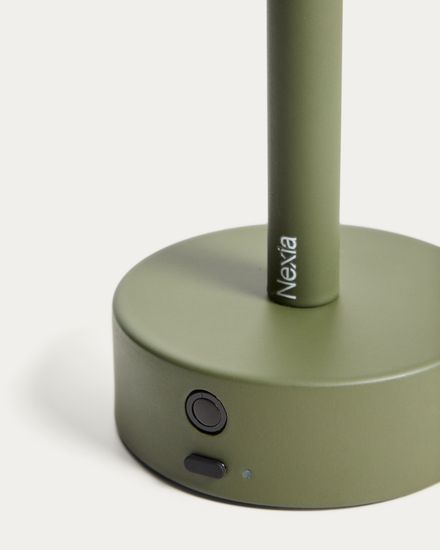 Переносная настольная лампа Bow из зеленого алюминия