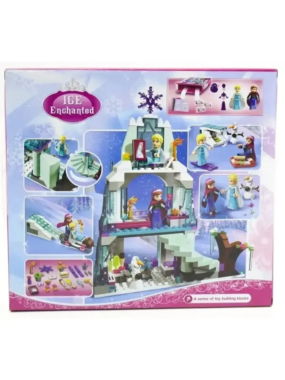 Конструктор Холодное сердце Ледяной замок Эльзы 297 деталей