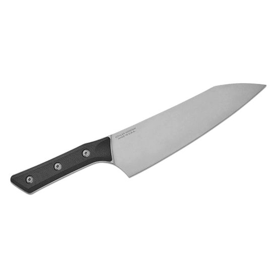 Нож кухонный Microtech Chef's Knife 3000-10BK с клинком из стали M390MK, рукоять G10