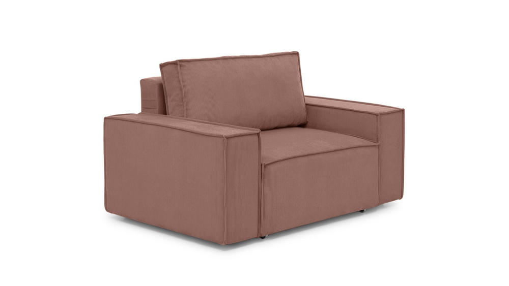 Кресло Софт 2 Cilium Coral 152*103*90 см, Розовый Вельвет Дельфин Фиеста