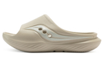 Saucony Cradle fashion cushioning and comfortable one-step EVA non-slip anti-wear casual slippers for men and women the same beige