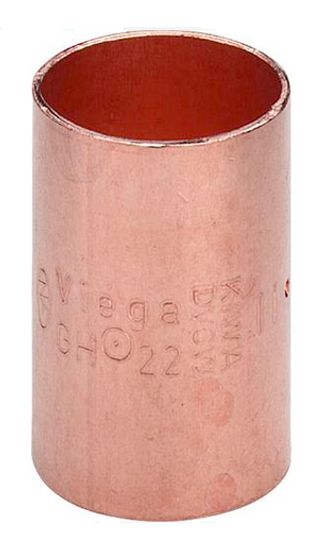 Viega муфта медная 35 мм. равнопроходная (серия 95270 медные фитинги под пайку)