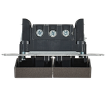 BRITE Выключатель 2-клавишный с индикацией для отелей 10А ВС10-2-9-БрТБ темная бронза IEK