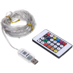 Гирлянда для дома НИТЬ-SMART 10 м 100 ламп LED, прозрачн.пров, более 200 реж, управление с пульта д/у,с телефона, IP-40, RGB (USB)