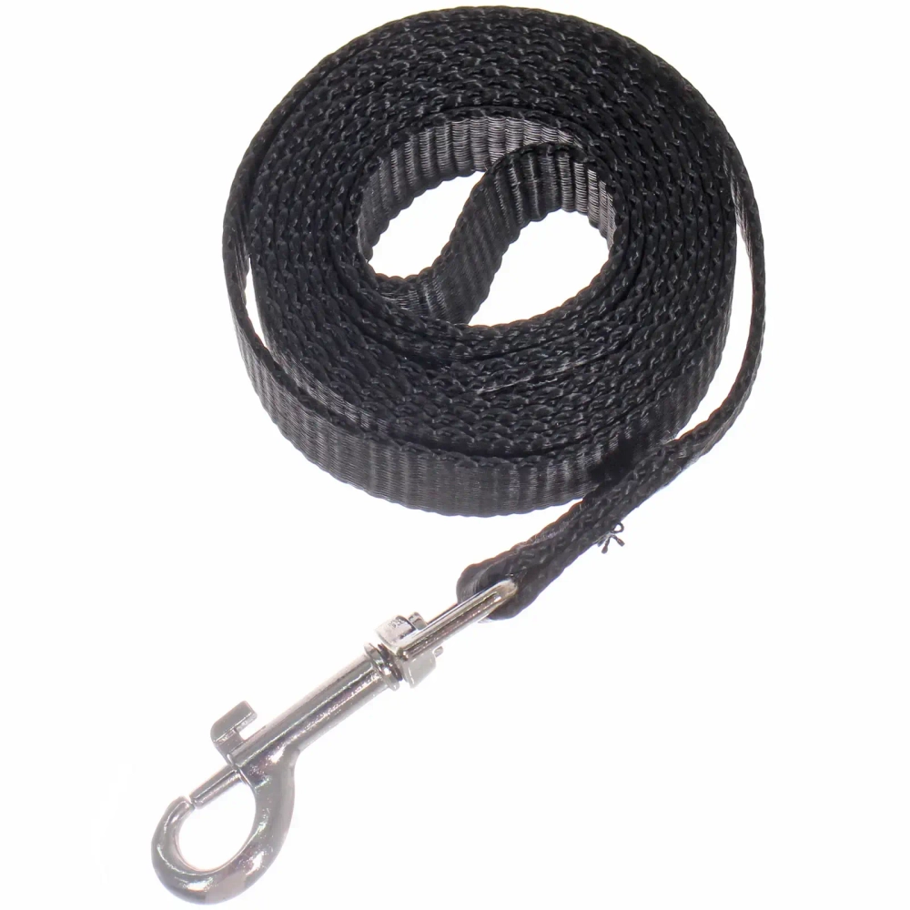 Шлейка с поводком для мелких пород собак и кошек «LAPUSIK», цвет черный, размер M