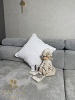 Подушка декоративная "Кружево" белая 45x45x10см от J-LINE