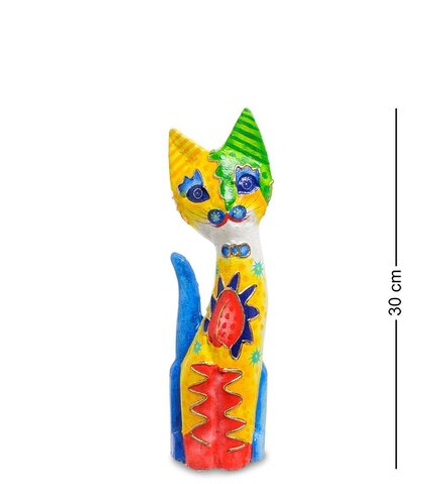 99-274 Статуэтка «Кошка» 30 см (албезия, о.Бали)