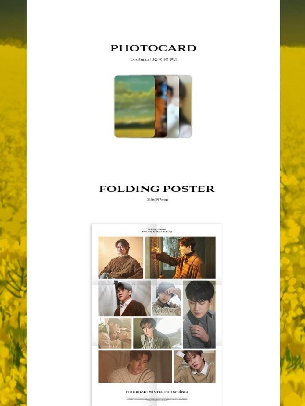 Альбом SUPER JUNIOR - The Road : Winter for Spring Special Single Album A Version