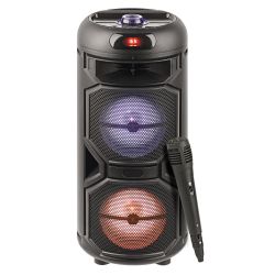 Портативная колонка Intro WZ810 bluetooth бумбокс беспроводная с микрофоном акустическая черная | Intro