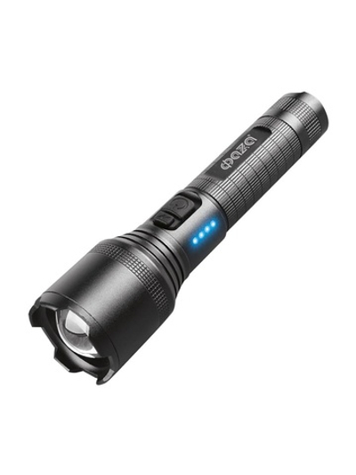Фонарь аккумуляторный AccuF1-L15WZ-ti 15Вт XHP60 800Лм Li-ion 18650 3.7В 1200мАч (5режимов; с функцией ZOOM; кабель USB-Type-C в комплекте) титан. IPX4 ФАZА 5050419