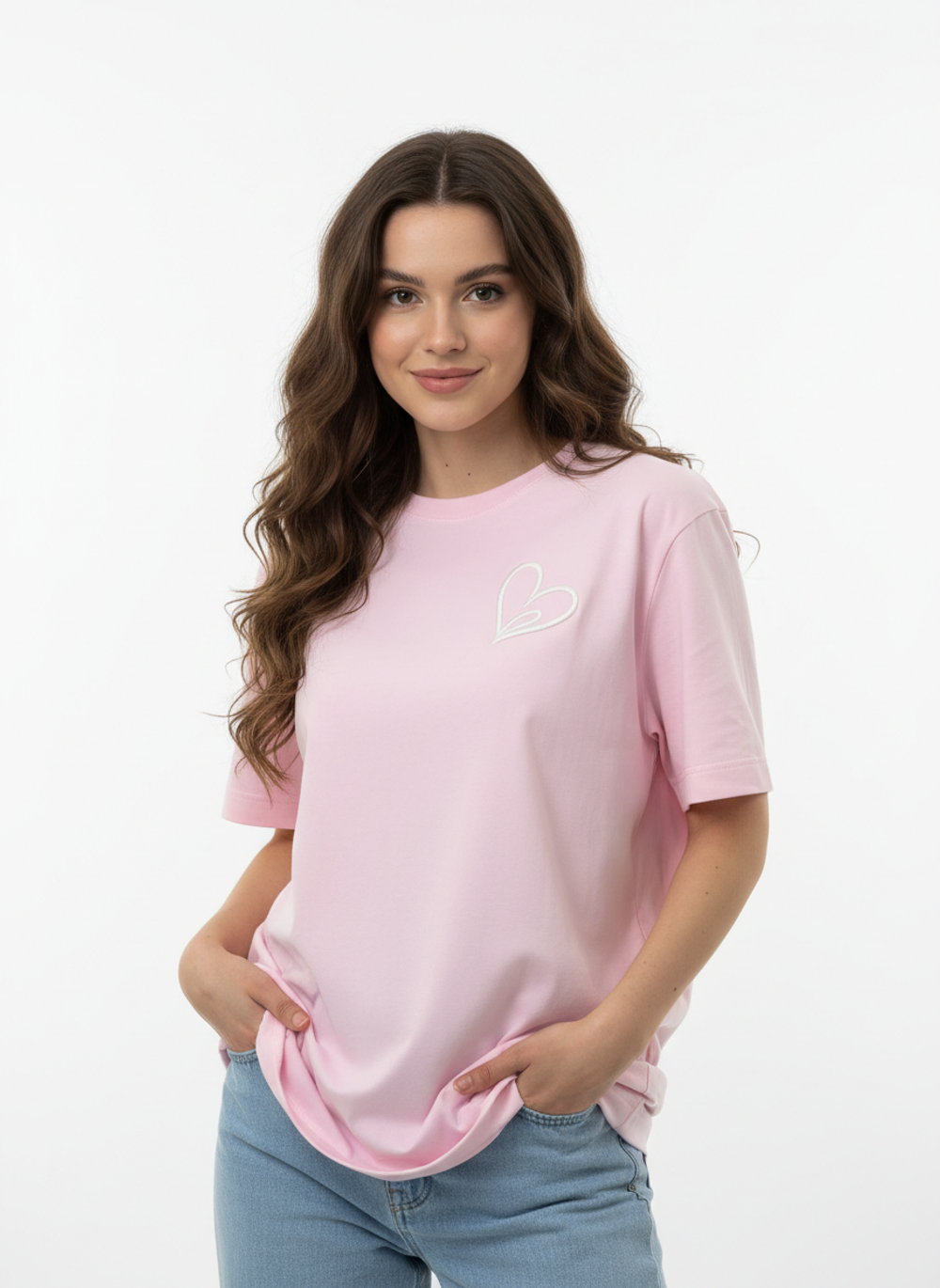 Футболка 7.2.66 х К СЕБЕ НЕЖНО "Мягкое прикосновение" (2XL-3XL / Розовый)