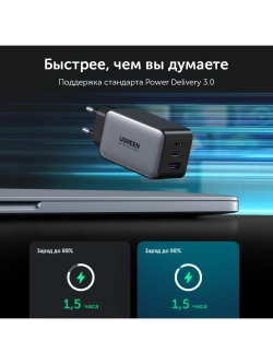 Быстрая зарядка Угрин 65w Type-C Адаптер для iPhone