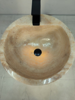 Раковина напольная из оникса Yellow ON-61357 (45*45*90)