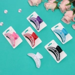 Заколка-краб для волос на блистере «Emily Collection - Lily», микс 6 цветов, 7,5см