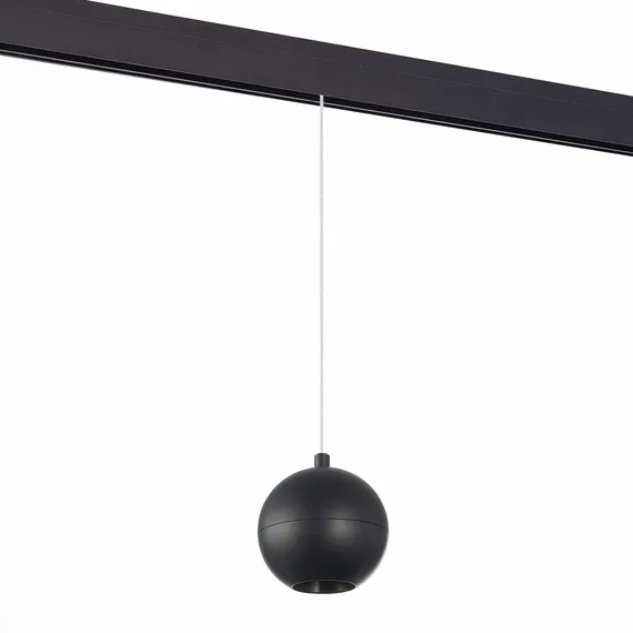 ST354.433.12 Магнитный трековый светильник подвесной Черный LED 1*12W 3000K 750Lm Ra>80 36° IP20 D10 СКАЙЛАЙН 48V