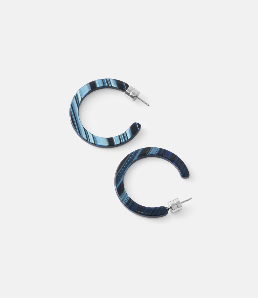 Machete Mini Hoops in Indigo — серьги из ацетата