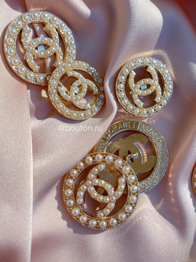 Пуговицы Шан. Золотые Жемчуг3