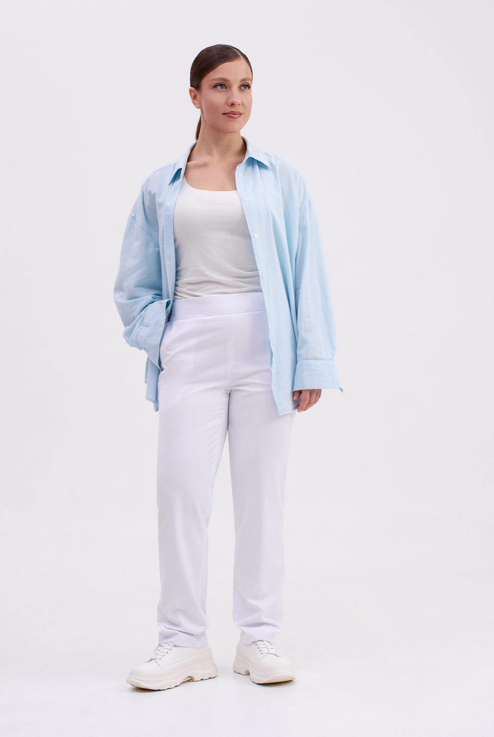 Брюки женские 2960ЛП, белый #376Бел022960ЛП