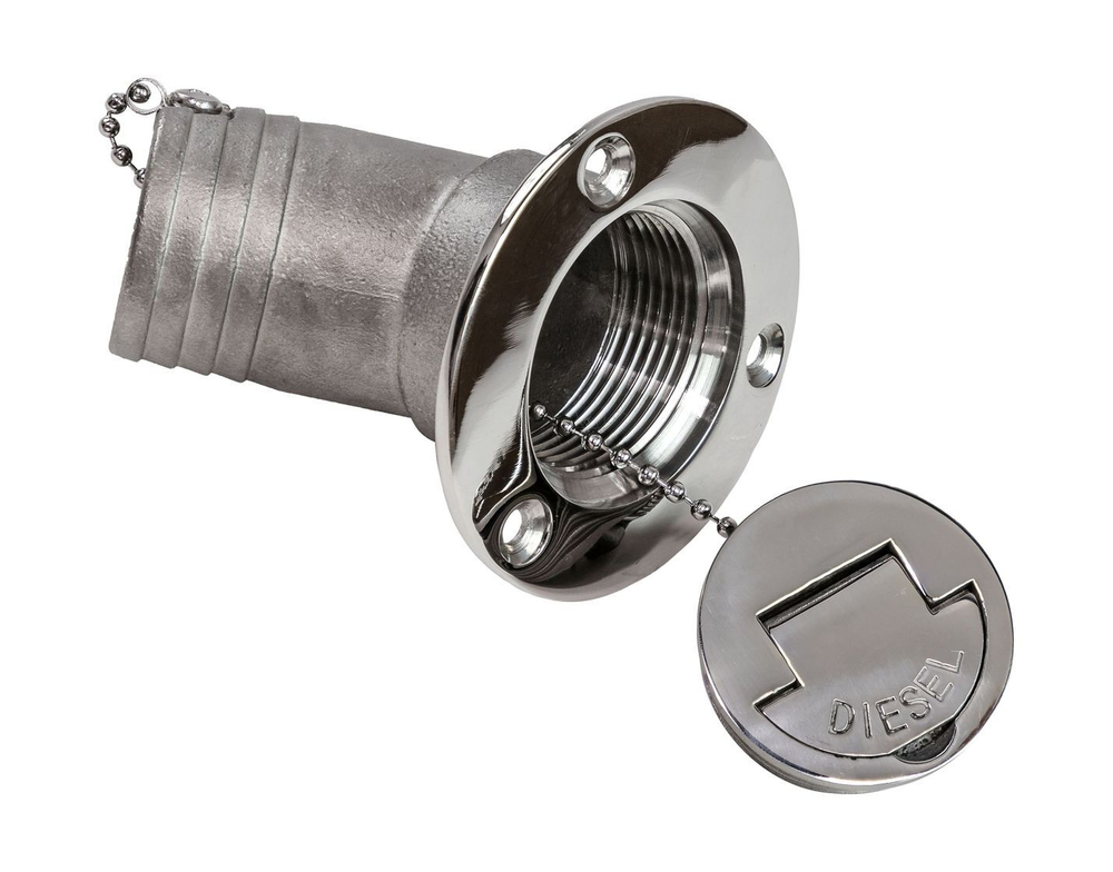 Горловина заливная угловая для дизтоплива 38 мм, Marine Rocket