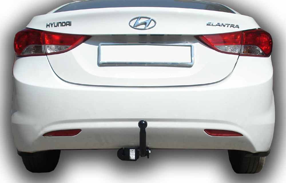 Фаркоп Лидер-Плюс для HYUNDAI ELANTRA (MD) (седан) 2010-2014 с электрикой и сертифкатом в комплекте арт.(H225-A)