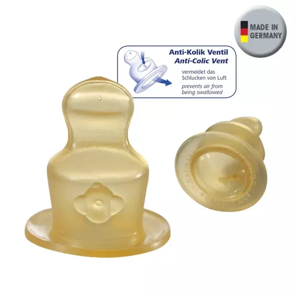 Соска латексная для бутылочки Nip 2 шт. размер 1 М, 0-6 месяцев