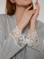 Халат Хл-301/серый-меланж