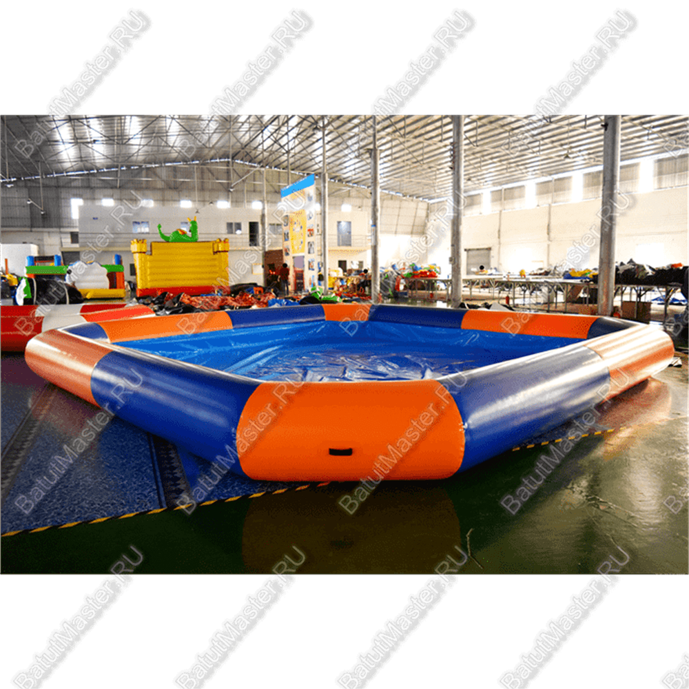 Квадратный надувной бассейн "Зебра" 8*8*0.65 м