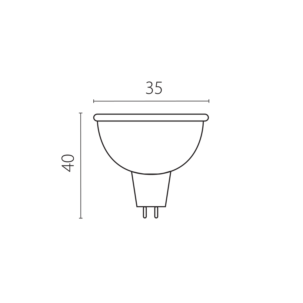 940904 ЛАМПА энергосберегающая LED 220V MR11 G5.3 3W=35W 230LM 120G 4000K 20000H