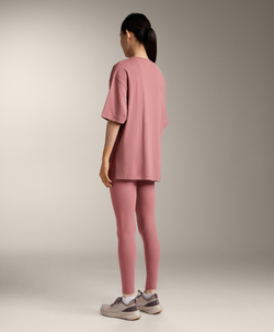 Oysho Футболка из смесового хлопка, розовый