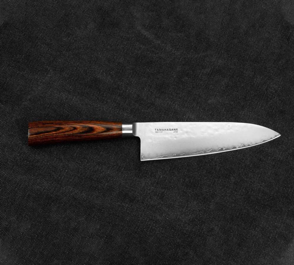 Tamahagane Поварской нож Tsubame Brown 15см.