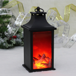 Сувенир с подсветкой «Камин» 13*13*31 см (работает от 3*ААА), Черный