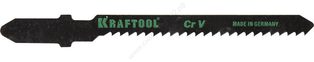 KRAFTOOL T119BO, EU-хвост., по дереву, пластику, фигурный рез, шаг 2мм, 50мм, 2шт., Полотна для лобзика (159536-2)