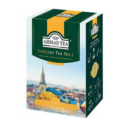 Чай черный листовой Ahmad Tea English N1, 200 г