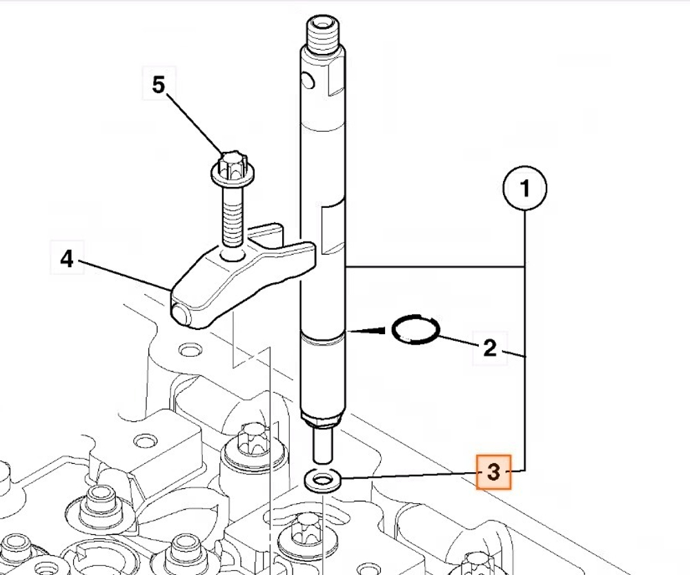 Шайба форсунки инжектора (медная) | 320/06530 | JCB