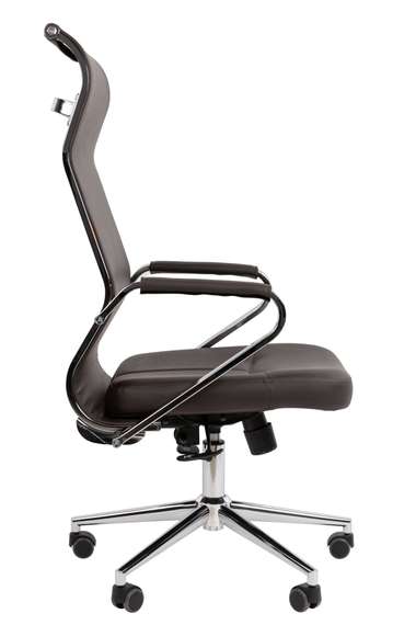 Офисное кресло Chairman 702 Россия экопремиум коричневый