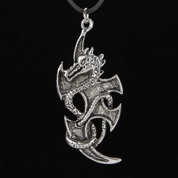 Кулон Дракон на мече