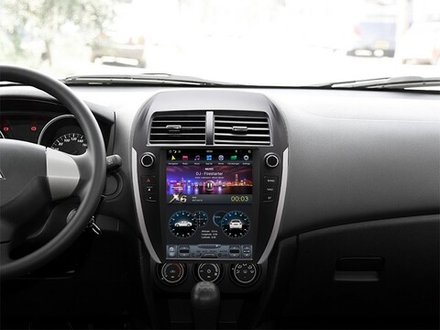 Магнитола для Mitsubishi ASX/RVR 2010-2016, Peugeot 4008, Citroen C4 Aircross - Carmedia ZF-1167-DSP вертикальный экран 10.4" в стиле "Тесла" на Android 9, 4/64ГБ